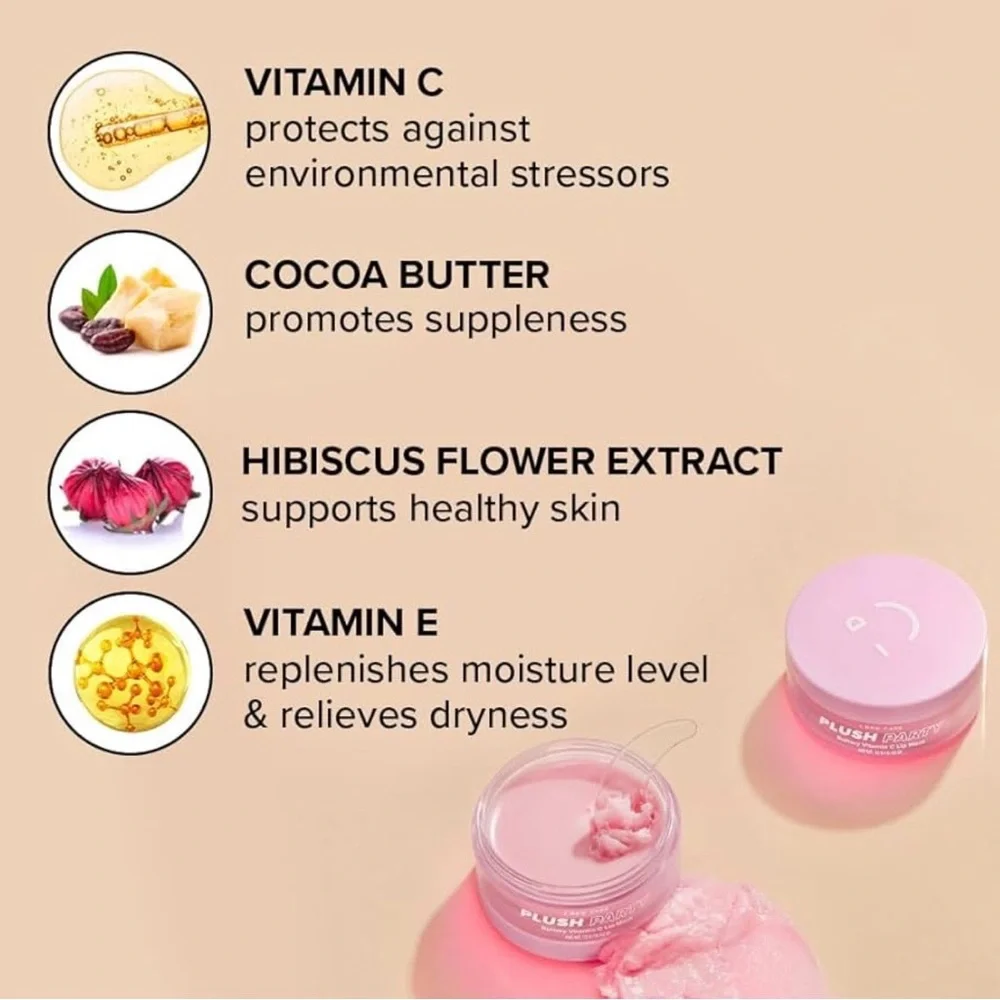 I Dew Care Plush Party Buttery Vitamin C Lip Mask .42oz